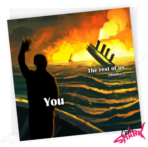 Sinking Ship Leaving Card, Funny Card for New Job Card, Funny Leaving Card, Work Colleague ...