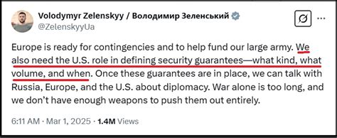 US offers Ukraine 15-year security guarantee as part of peace plan, Zelenskyy says