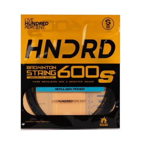 Hundred 600S Badminton String -Graphite Black – Sportswing.in