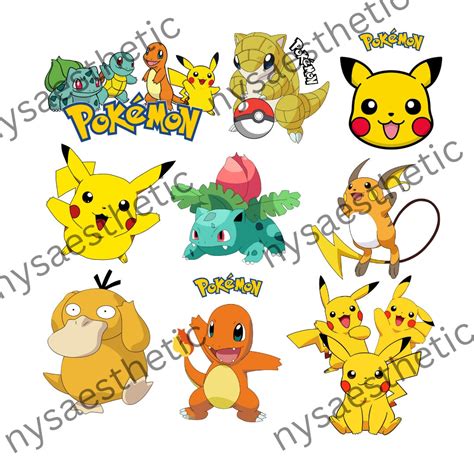 Pokemon SVG Bundle, Pokemon Clipart, Cartoon Clip Art,pokemon Png ...