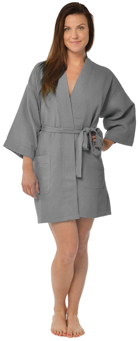 Leisureland Women's Waffle Weave Spa Robe | Womens robes, Spa robe ...