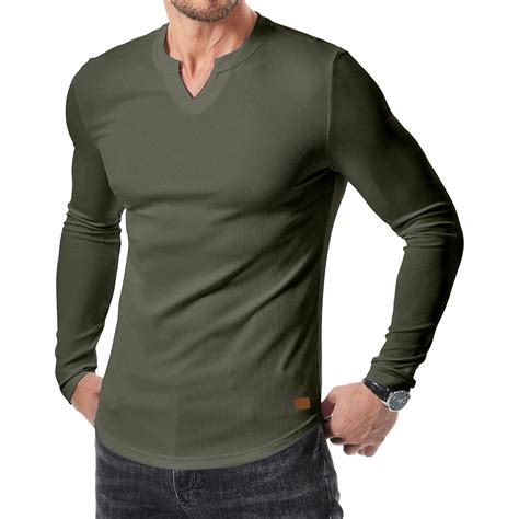 Up to 65% Off Long Sleeve Tee Shirts for Men, Mens Long Sleeve Muscle T ...