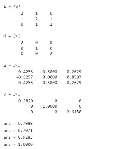 Image result for Eigenvector in MATLAB