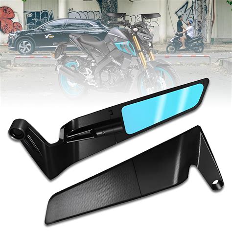 MIKANIX 360° Adjustable Rotating Rear View Stealth Mirror York Fitting ...