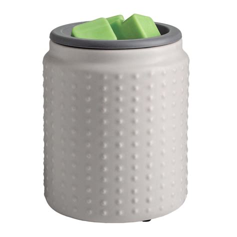 Grey Hobnail Flip Dish Fragrance Wax Warmer