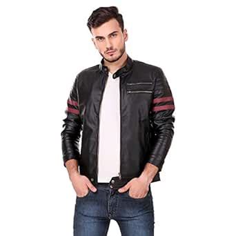 Buy Leather Retail Men's Biker Jacket (LRN026_Black_X-Small) at Amazon.in