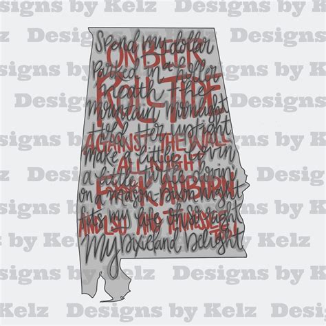 Dixieland Delight Lyrics | Alabama | PNG File - Etsy