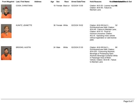 Lumpkin County Sheriff's Office Arrest Report 2/18 - 2/24/2024 ...