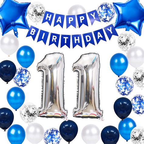 Amazon.com: 11th Birthday Party Decoration for Boys, Happy Birthday ...
