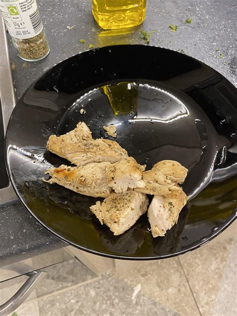 How many grams of chicken does this look like? I cut up chicken breasts ...