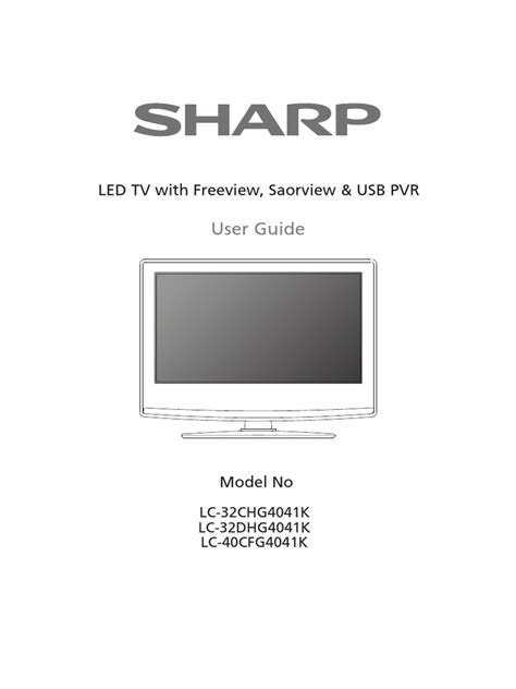 Sharp TV Instructions 的图像结果