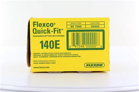 Flexco 140E Box Quick-Fit Bolt Plate Fastener - 25 India | Ubuy