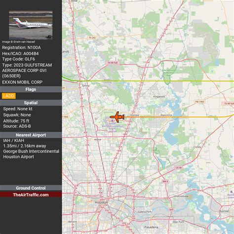 ExxonMobil | N100A | Landed near Houston, Texas, United States. Apx. flt. time 40 min. : r ...