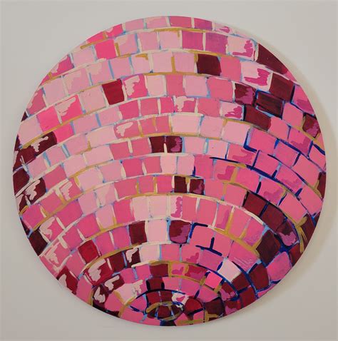 Pink Disco Fever 70's Disco Ball Original Acrylic Painting - Etsy ...