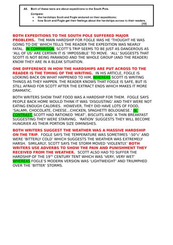 Image result for English Language Paper 2 Model Answers