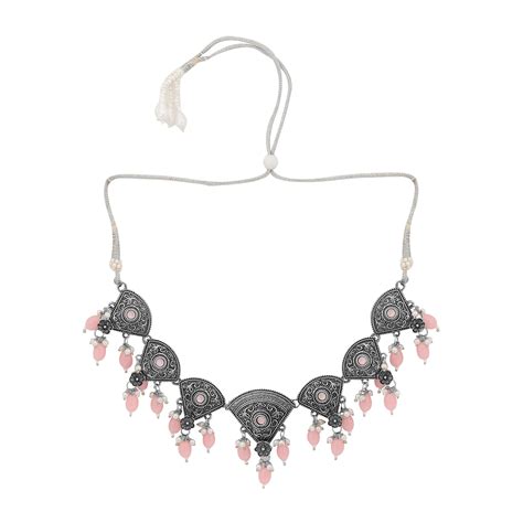 Yellow Chimes Jewellery Set for Women and Girls Choker Set for Women ...