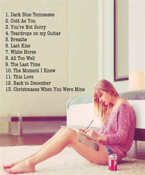 Taylor Swift Saddest Songs