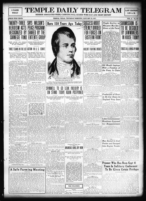 Temple Daily Telegram (Temple, Tex.), Vol. 10, No. 67, Ed. 1 Thursday ...
