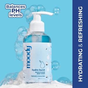 MOODY Hydro Burst Beach Please Body wash, Coconut & Aloevera: Buy MOODY ...