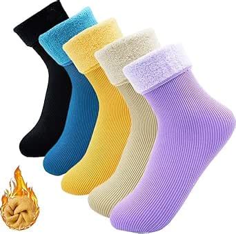 Buy VT VIRTUE TRADERS Womens Wool Socks Thick Warm Winter Socks for Men ...