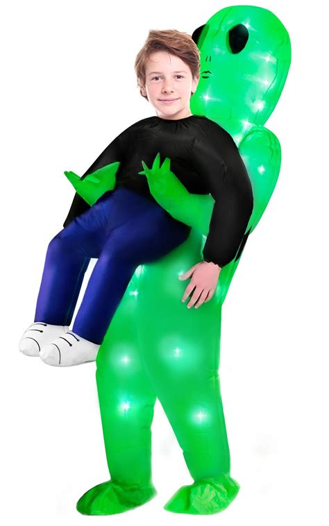Buy anroog Inflatable Costume Kids Alien Costume Halloween Alien Blow ...