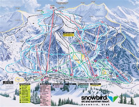 Snowbird Trail map - Freeride