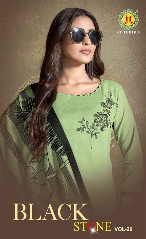 Jt Black Stone Vol 20 Rayon Dress Material Wholesale Price