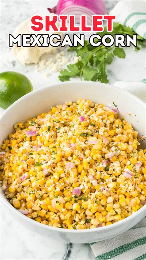 Skillet Mexican Street Corn is a quick and easy side dish to add to ...