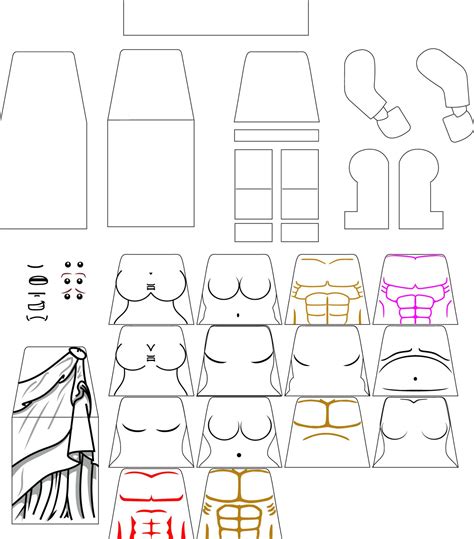 Lego Minifigure Decal Template