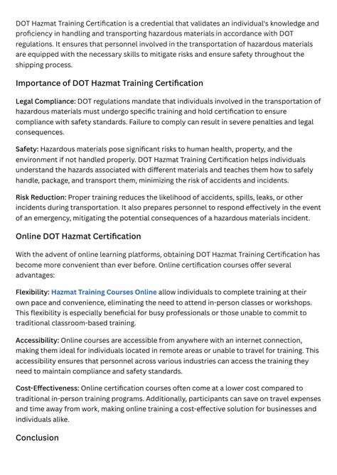 PPT - Navigating the Requirements DOT Hazmat Training Certification ...