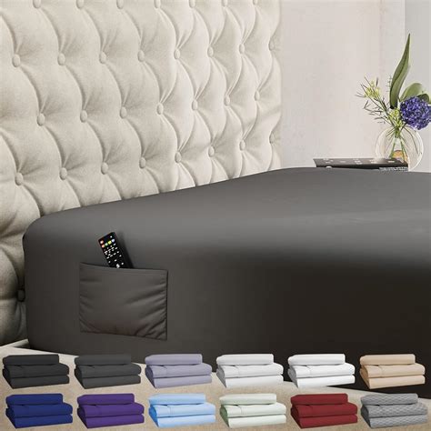 Amazon.com: DREAMCARE King Fitted Sheet Only - Extra Deep Pocket Fitted ...