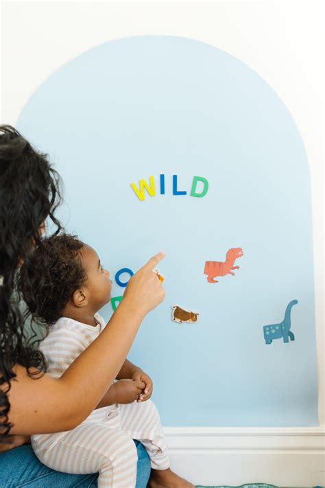 Powder Blue Arch Magnetic Wall Decal | Peel and Stick Arch Wall Sticker ...