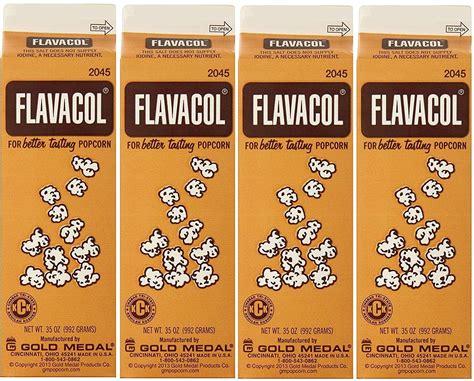 Gold Medal Prod. 2045 Flavacol Seasoning XOaZvo Popcorn Salt 35oz., 4 Pack - Walmart.com