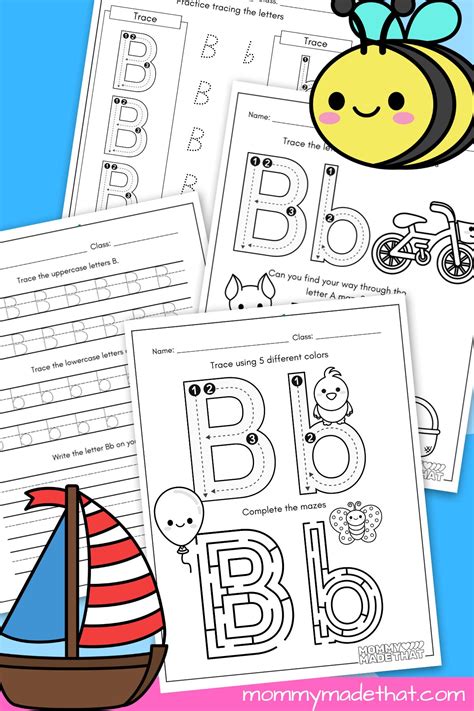 Letter B Preschool Worksheets