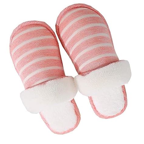 Buy INFISPACE Men and Women Winter Plush Flip Flops Soft Carpet ...