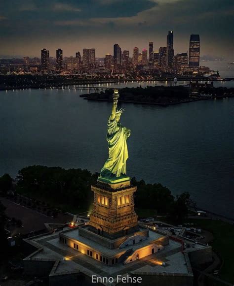 The Statue of Liberty at Night