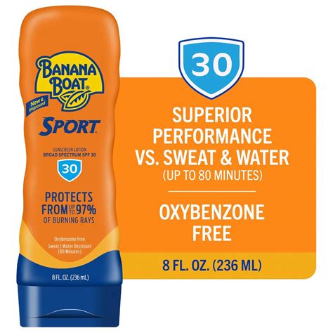 Banana Boat Sport Ultra Broad Spectrum Sunscreen Lotion, SPF 30, 8 fl ...