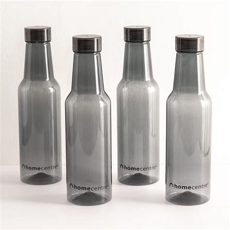 Home Centre Corsica Marina Grey Fridge Bottle-Set of 4-15.5 x 29 cm ...
