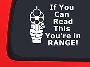 If You Can Read This ~ Handgun Vinyl Decal Auto Truck Window Bumper ...