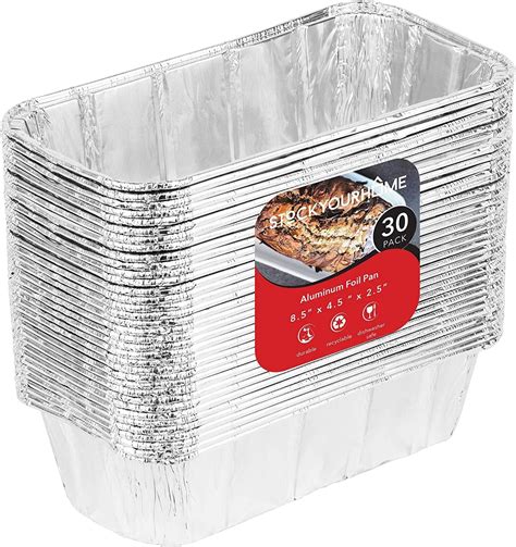 Amazon.com: Waytiffer Loaf Pans [25 Pack] 2Lb Heavy Duty Disposable ...