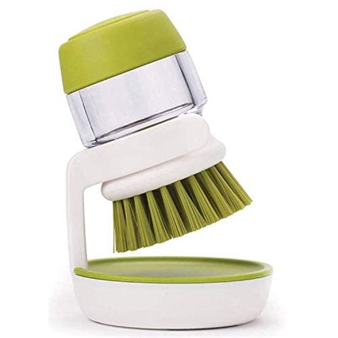 Lexazo Plastic Cleaning Brush with soap Dispenser for Kitchen Sink ...