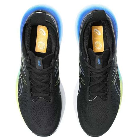 Asics GEL-Nimbus 25 Running Shoes (Black/Glow Yellow) – Sportswing.in