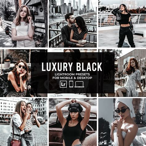Luxury Black Lightroom Presets mobile & desktop - FilterGrade