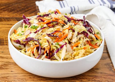 Asian Cabbage Salad - Barefeet in the Kitchen