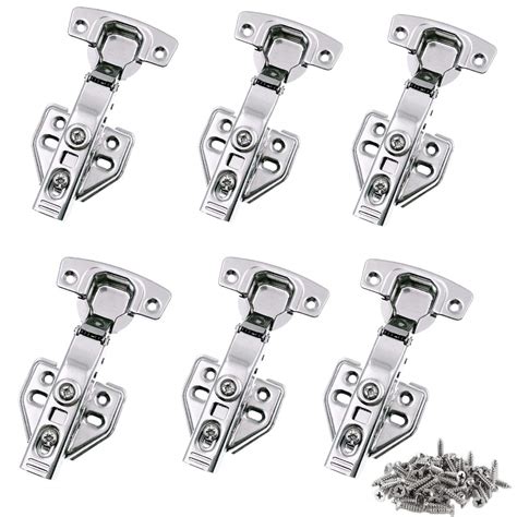 Buy JZK 6 x pot hinges, cabinet hinges, 35 mm, 110 degrees + screws ...