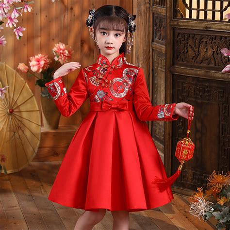 Toddler Baby Kids Girls Lunar Chinese New Year Tang Suit Thick Warm ...