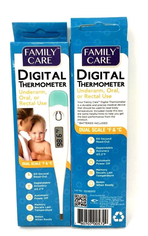 Buy Family Care Oral, Underarm or Rectal Digital Thermometer Online at ...