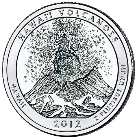 ¼ Dollar "Washington Quarter" (Hawai'i Volcanoes National Park, Hawaii ...
