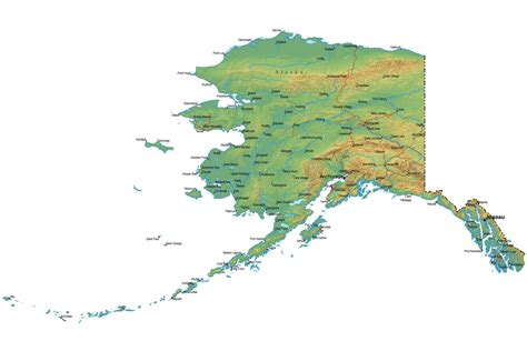 Large Map Alaska 的图像结果
