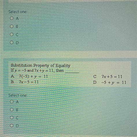 Substitution Property of Equality - brainly.com